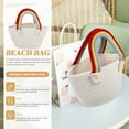 thumbnail image 2 of Shisuyan Summer Bag Rainbow Handle Bag Cotton Thread 1Pack 11In X 5.3In X 11In, 2 of 8