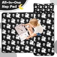 thumbnail image 4 of Black Halloween Ghosts and Skulls Toddler Nap Mats for Kids Preschool,51"x22" Sleeping Mat Bag or Kids,Toddler Sleeping Bag,Toddler Nap Mat or Daycare, 4 of 6