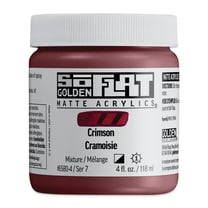 Golden SoFlat Matte Acrylic Paint - Crimson, 118 ml, Jar