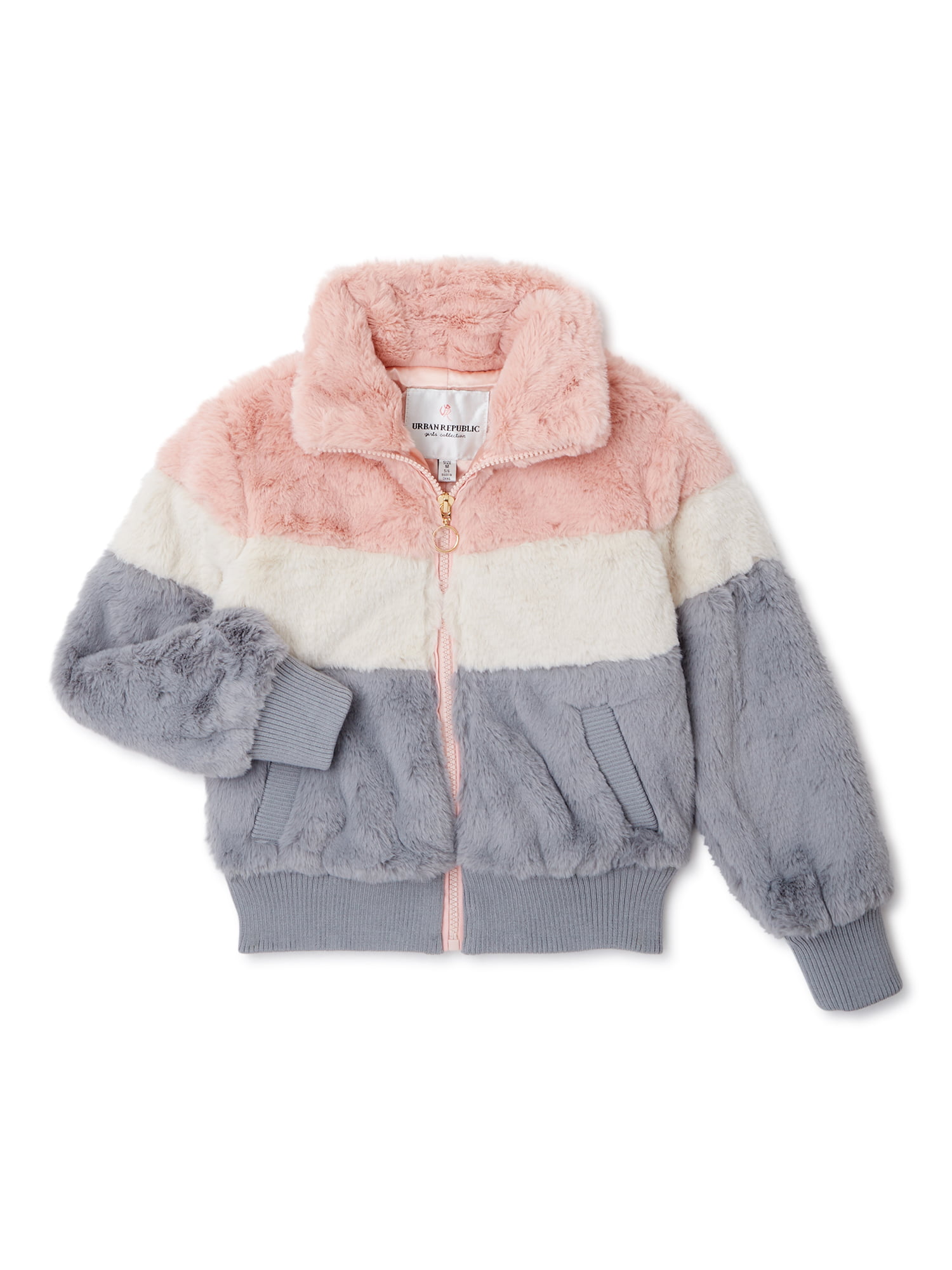 Limited Too girls Fuzzy Fur Bomber