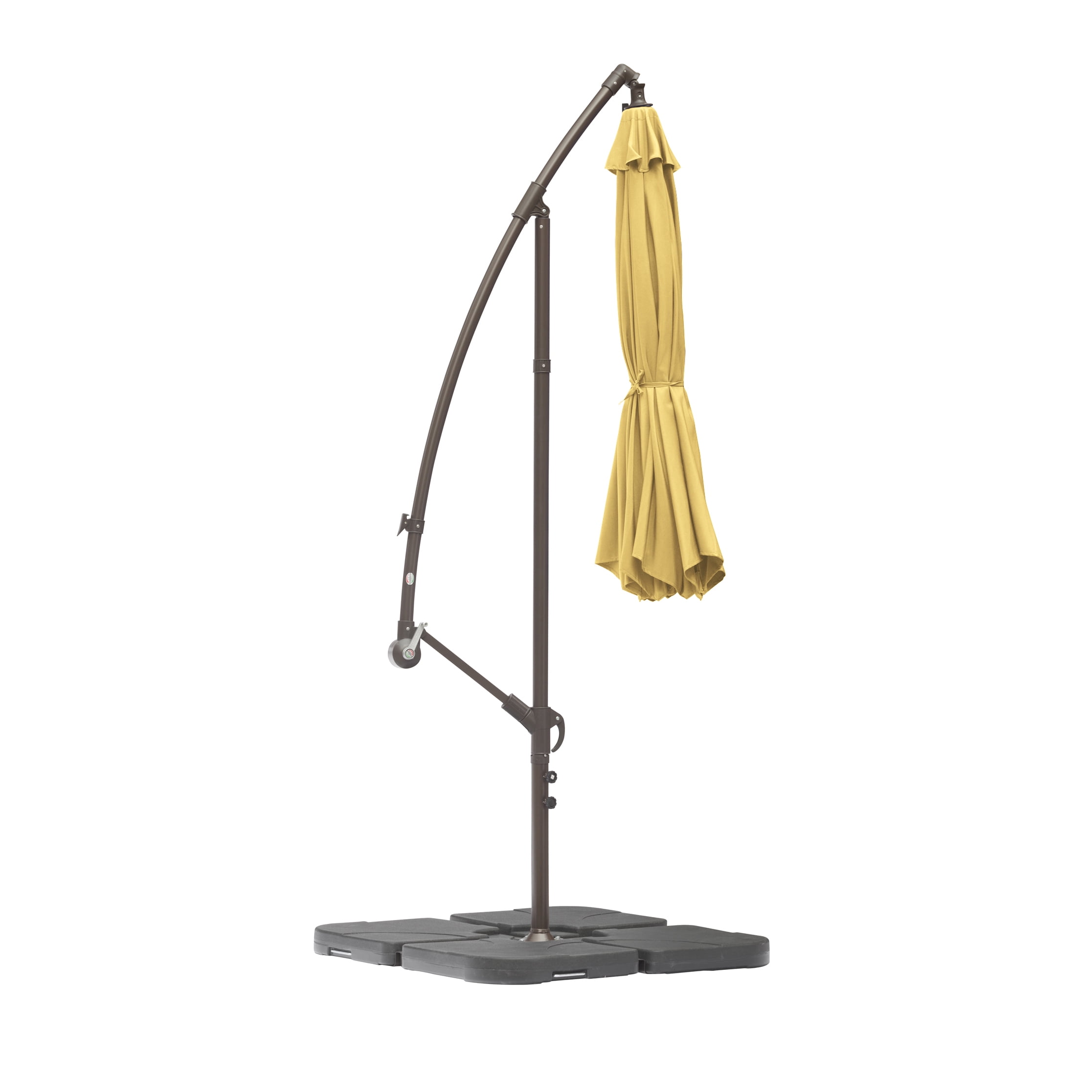 GARDEN 10" Ft Offset Cantilever Umbrellas w/ Base Weights Included for Outdoor Patio Shade, Beige