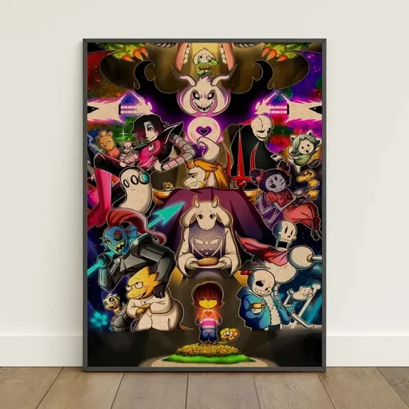 Kna Prints - Undertale Poster | Retro Print | Wall Art 2 For Home Decor, Living Room, Bedroom, Office, UNFRAMED-8x12