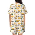thumbnail image 6 of Fotbe Cars Print Pajama Set for Women 2 Piece Loungewear Short Sleeve Tops and Shorts Set Soft Sleepwear-X-Large, 6 of 7