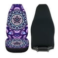 thumbnail image 5 of Binienty Purple Boho Mandala Auto Front Seat Covers for Women 2 Pcs Decorative Car Seat Protector Blanket Auto Bucket Cushion Covers Universal for SUV Trucks Vans Automobile, 5 of 8