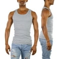 thumbnail image 3 of ToBeInStyle Men's A-Shirt Tank Top Muscle Shirt - Gray - 5X-Large, 3 of 7