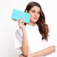 thumbnail image 5 of Laklulu Bolso multifunción para tarjetas para mujer, cepillo antirrobo RFID, plegado bidireccional, 5 of 5