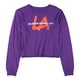 thumbnail image 4 of G-III Sports Womens Super Bowl LVI Crop Graphic Camiseta púrpura S, 4 of 5