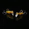thumbnail image 3 of 5 Señuelos De Pesca De 4 Cm, Cebo Duro De Saltamontes Artificial # 2, Material ABS, Anzuelos Triples Realistas, Pesca En Agua Superior Para Peces De Boca Pequeña, 3 of 7