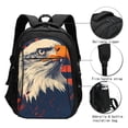 thumbnail image 3 of Daiia American Bald Eagle A Pattern USB Charging Backpack for Men and Women, Anti-Theft Backpack,Travel Backpack,School Backpack,College Backpack,Laptop Backpack, 3 of 7