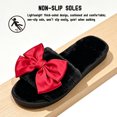 thumbnail image 5 of CHICVOMEY Cute Slippers for Women with Bow Fuzzy Open-Toe Slippers Memory Foam Indoor Slippers Soft Comfy House Shoes, 5 of 9