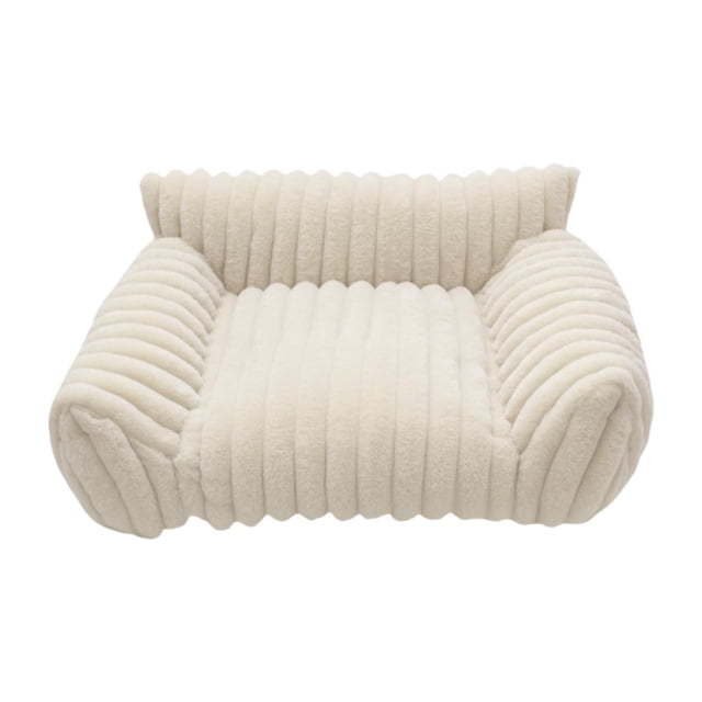 Sofá cama para gatos, sofá cama para mascotas, fácil de limpiar, versátil, portátil, moderno, antideslizante, para dormir, para gatitos, gatos, perros Blanco