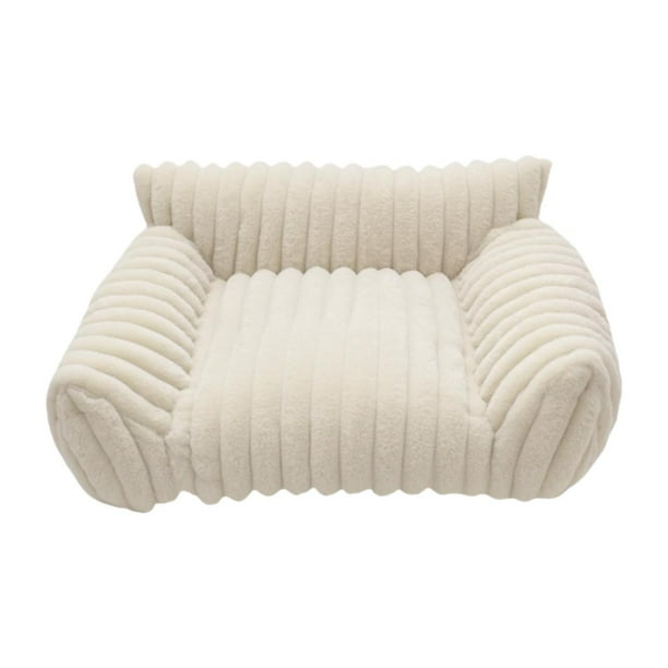 Sofá cama para gatos, sofá cama para mascotas, decoración moderna, portátil, cómodo, versátil, antideslizante. Blanco
