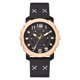 thumbnail image 1 of Reloj para hombre Correa de cuero de PU Reloj de pulsera de cuarzo de negocios para hombre con esfera redonda grande (Negro), 1 of 3