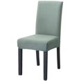 thumbnail image 1 of Dining Chair Cover Set Stretch Spandex Short Dining Chair Slipcovers Removable Washable Decorative Chair Protector Seat Covers for Dining Room Home Wedding Banquet Party Decor(Knitted Green, 2 Pack), 1 of 8