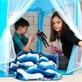 thumbnail image 3 of Play Tent Toynk Blue Hexagon Fantasy Castle Princess Kids, 3 of 7