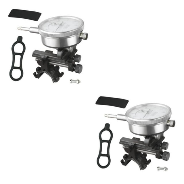Guardoinrt Support de Centrage de Roue de Vélo Durable Pratique et Facile à Tenir Support de Centrage de Roue de Vélo Portable ABS 100 Marque - à Noir (Indicateur) 2Ensemble