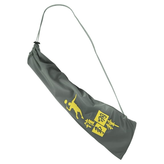 Uxcell Velvet Lining Drawstring Soft Badminton Racquet Racket Cover Bag, Gray