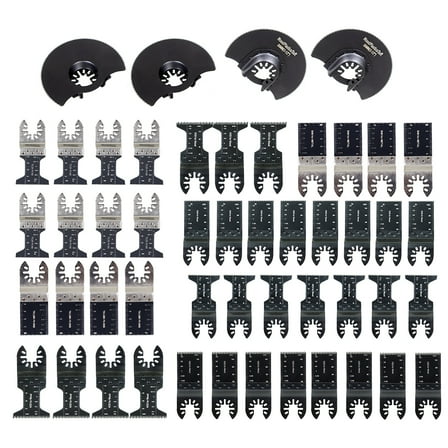 ALL-CARB 50Pcs Oscillating Tool Blades Multitool Universal Metal Wood Plastic Cutting Saw