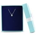 thumbnail image 4 of SuperJeweler 1/4 Carat Moissanite Solitaire Necklace in Sterling Silver, 18 inches, 4 of 5