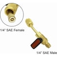 thumbnail image 2 of 3 Piece Air Conditioning Refrigerant Angled Ball Valve 1/4 Inch SAE HVAC R410A R134A Charging Hoses, 2 of 4