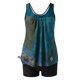 thumbnail image 5 of Traje de baño de dos piezas para mujer, trajes de baño para mujer, traje de baño de dos piezas con espalda de tirantes y estampado conservador para mujer, vestido de baño para mujer, 5 of 6