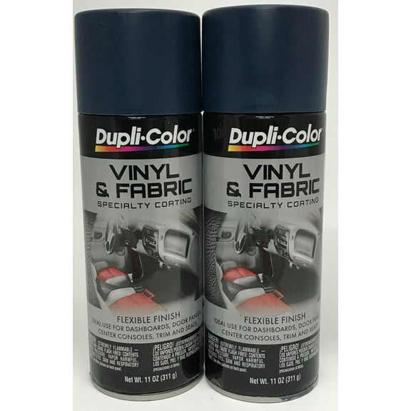 Duplicolor HVP112 - 2 Pack Vinyl & Fabric Spray Paint Medium Blue - 11 oz