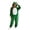t-3Green4, variant on Women Hooded Jumpsuit Pajamas Zip Front Monkey Design Long Sleeve Full Body Loungewear Romper With Tail Detail For Baggy Wear,L