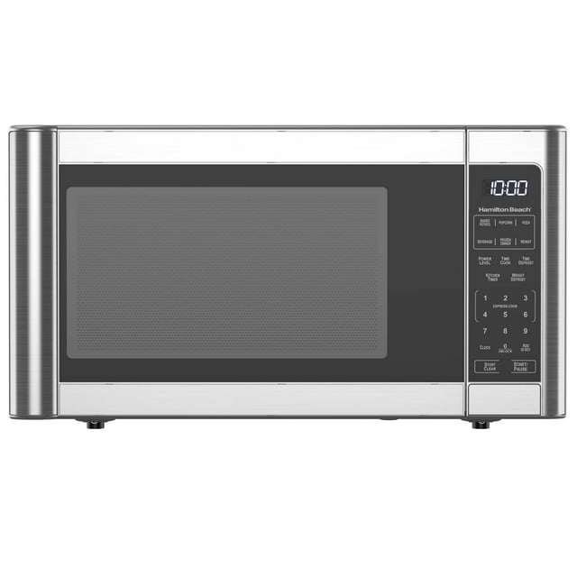 Micro-ondes Hamilton Beach d'1,1 pi³ en acier inoxydable.