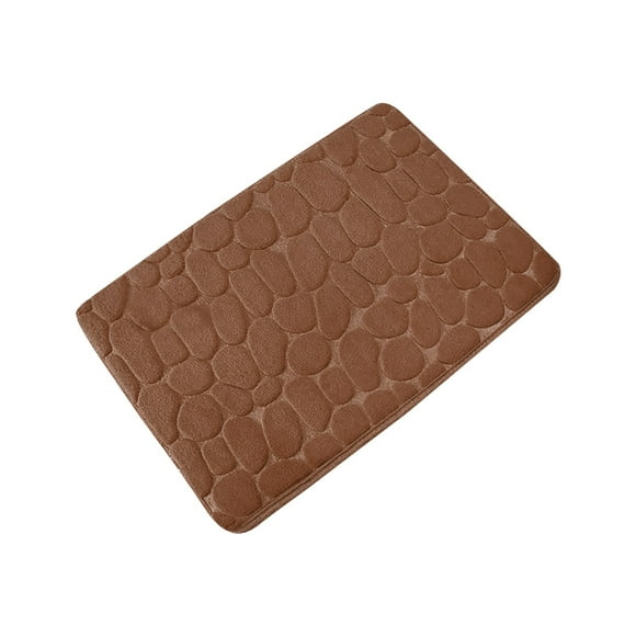 Giyblacko Tapis de Porte Tapis de Bienvenue Décoration Jour Salon Tapis de Maison Produits de Salle de Bain Polaire Corail 40CMX60CM Texture Blé