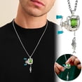 thumbnail image 2 of Mini Fishing Reel Necklace Rotating Handle Moving Line Guide Pendant for Fishing Enthusiasts Outdoor Sports Lovers Gift, 2 of 9