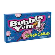Bubble Yum Cotton Candy Chewy Bubble Gum, Pack 2.82 oz, 10 Pieces