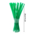 thumbnail image 2 of HHBEAUTY 1000 Pack Plastic Drinking Straws, 10.2 Inch Extra Long Colorful Disposable Stirrer Drinking Straws, Jumbo Smoothie Straw Bulk Party Straw for Milkshake Coffee Juice Cocktails, Green, 2 of 5