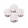 thumbnail image 7 of 15 Inch Round Placemats Set of 4, Beige Christmas Snowman Non Slip Heat Insulation PP Table Mats, Winter Xmas Tree Snowflakes Washable Place Mats for Kitchen Dining Party Table Decor, 7 of 7