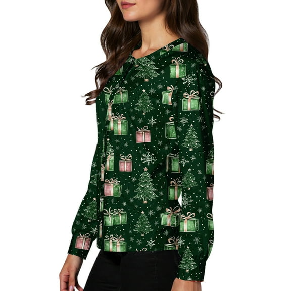 Domzest Christmas Black Scrubs Sets for Women Long Sleeve Snowflake Print Scrub Top Button up Plus Size Nurses Working Uniforms Warm up Medical Scrubs Set Army Green XL