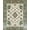 Green Ivory Gold, Pattern 4, variant on ODIKA 8'x10' Washable Area Rug Vintage Boho Faded Traditional Center Motif Distressed Border for King Size Bedroom Under Bed, Master Suite, Non-Shedding, Easy Care