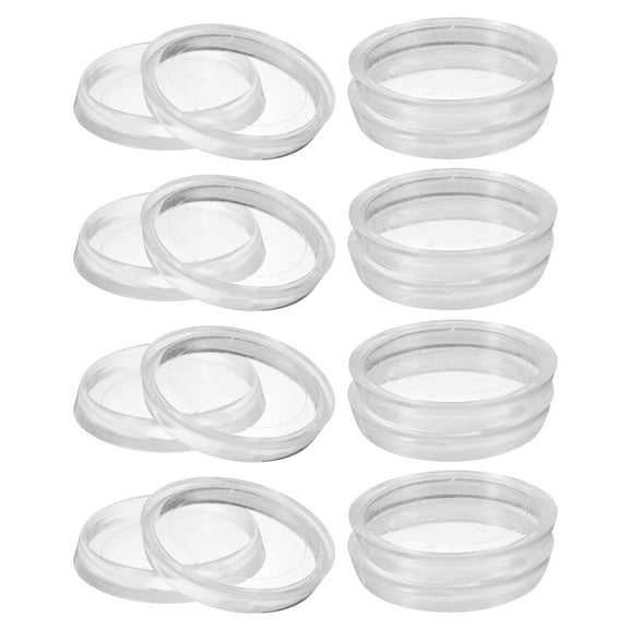 16Pcs Round Furniture Caster Cups, 1-7/8" Plastic Furniture Pads