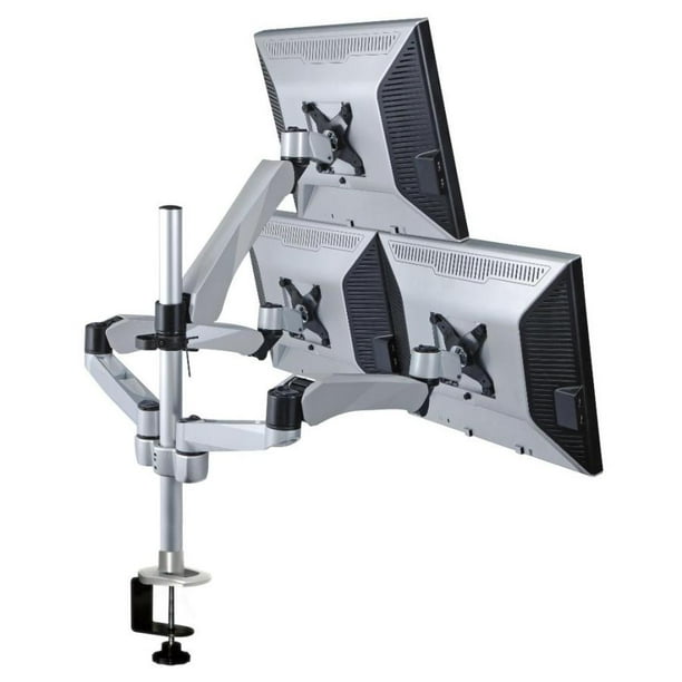 Cotytech Triple Monitor Desk Mount Spring Arm Quick Release With 2in1