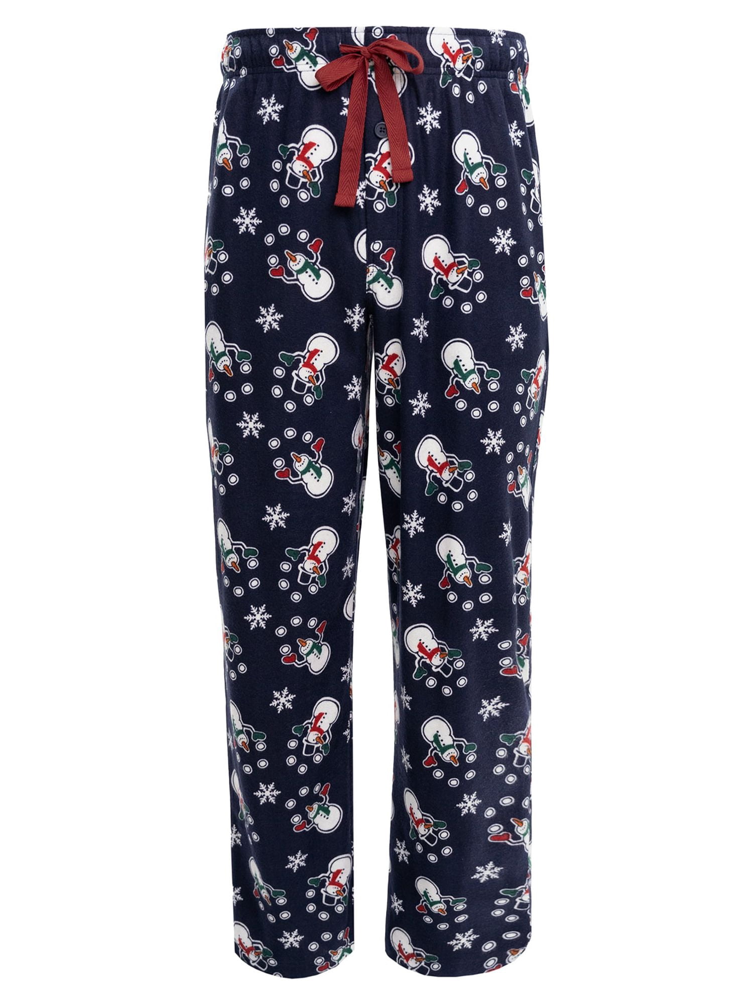 Fruit of the Loom Men's Holiday and Plaid Print Soft Microfleece Pajama Pant 2-Pack Bundle