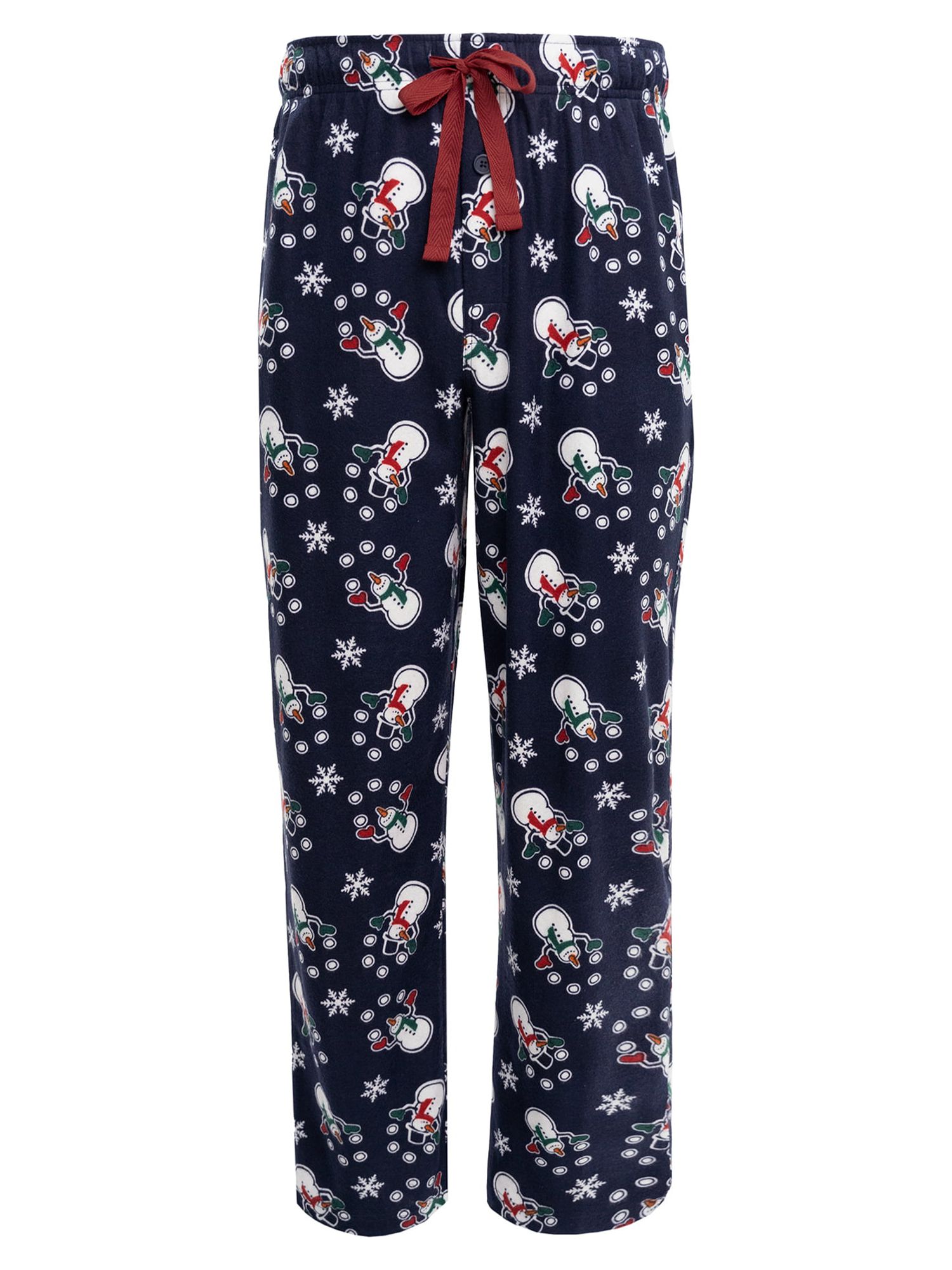 Fruit of the Loom Men's Holiday and Plaid Print Soft Microfleece Pajama Pant 2-Pack Bundle - image 5 of 15