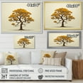 thumbnail image 4 of Designart "Earthy Oak Contours I" Tree Oak Floater Framed Canvas Prints, 4 of 5