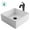 Oil Rubbed Bronze, variant on KRAUS Elavo 15-inch Square White Porcelain Ceramic Bathroom Vessel Sink and Matte Black Arlo Faucet Combo Set with Pop-Up Drain