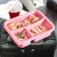 thumbnail image 6 of Compartment Lunch Box, 3 Section Meal Prep Container Leak Resistant Stackable Design, Portable Food Storage Organizer for Work Office Travel Use, 6 of 6
