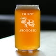 thumbnail image 2 of Not Amooosed - Beer Can Pint Glass - Funny Cow Gifts & Decor - 16 Ounce, 2 of 4