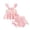 A01-Pink, variant on Baby Girl Summer Clothes Cute Cotton Linen Ruffle Tops Dress Bloomers Shorts Outfits Set InShirt Princess Outfit (Pink,3-6 Months）