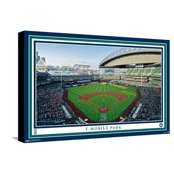 MLB Seattle Mariners - T-Mobile Park 22 Canvas Wall Poster, 14.725" x 22.375"