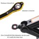 thumbnail image 2 of Llave inglesa de 360 ​​° con mango largo Llave inglesa de trinquete duradera para motocicletas Autos familiares Vehículos todoterreno Herramienta de reparación de automóviles automotrices Muyoka Hogar, 2 of 6
