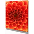 thumbnail image 2 of Orange Abstract Floral Design - Floral Canvas Art Print, 2 of 3