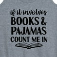 thumbnail image 3 of Instant Message - Books And Pajamas - Women's Racerback Tank Top, 3 of 6