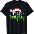 thumbnail image 1 of T-Shirt Team Naughty de Noël Assorti pour Couple - Blanc -, 1 of 2