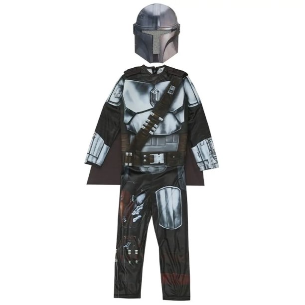 Disfraces mandalorianos de Star Wars Beskar para niños, vestido de película, máscara de juego de rol, capa con cinturón, ropa de fiesta de moda de Halloween